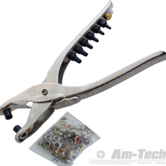 Leather hole maker and gommet pliers