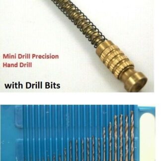 Mini Chuck Twist Push Down hole Hand Drill for Watchmaker Jewellers with Drills