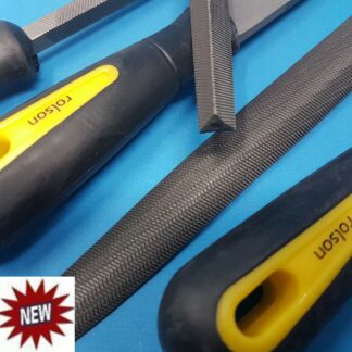 Quality Rolson Hand Held Metal File Set Heavy Duty Engineers Lathe Tools Handles